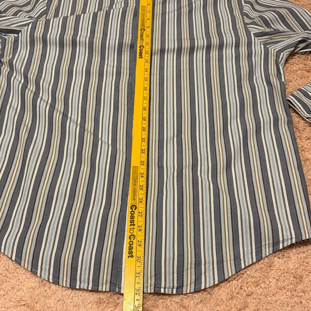 Timberland long sleeve stripe button down casual dress shirt men’s XXL - Picture 7 of 10